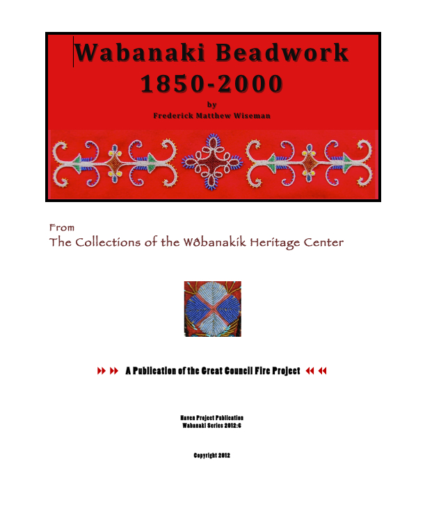 Wabanaki Beadwork 1850 2000, PDF Series Vermont Abenaki Artists