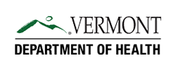 Vermont Department of Health logo.