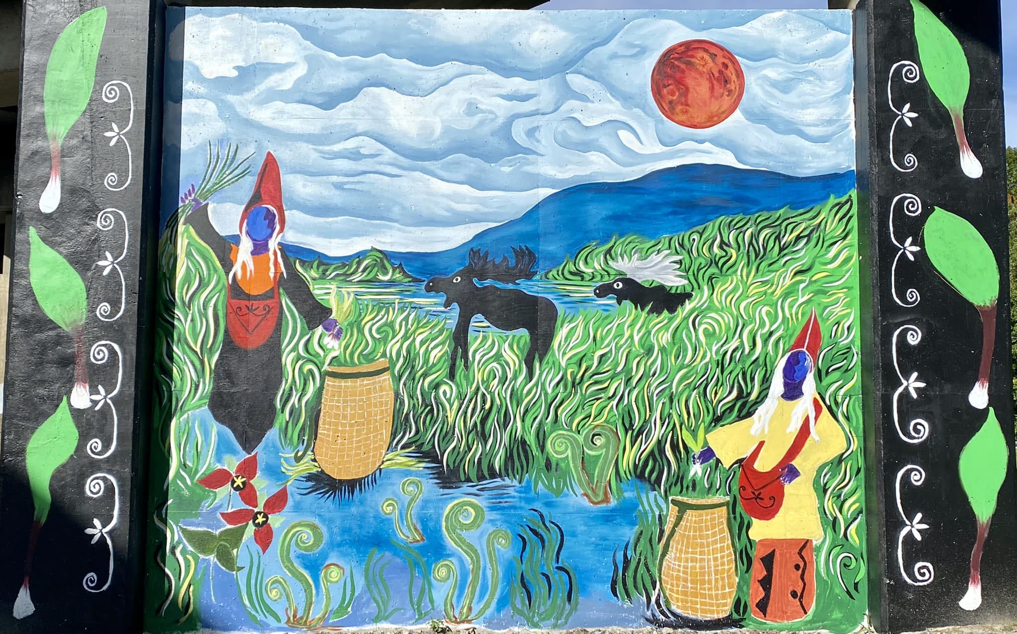 Gathering the Medicines - Mural by Abena Songbird