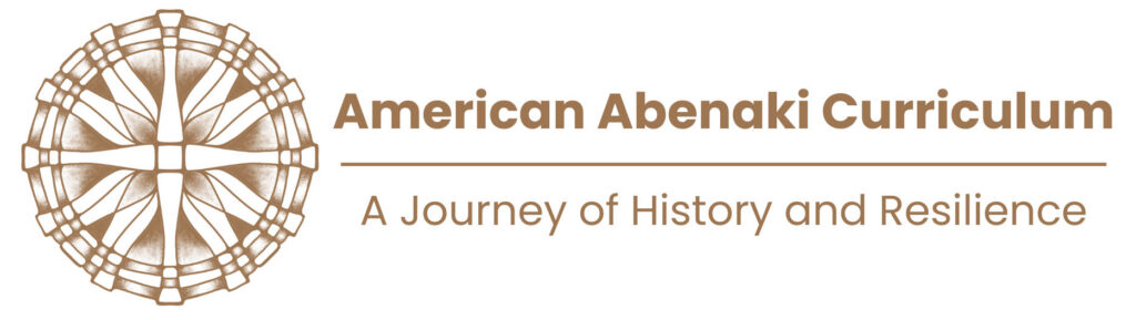 Logo for the American Abenaki Curriculum - A Journey of History and Resilience