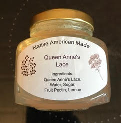 Jar of Queen Anne's Lace jelly by Carol Billings McGranaghan.