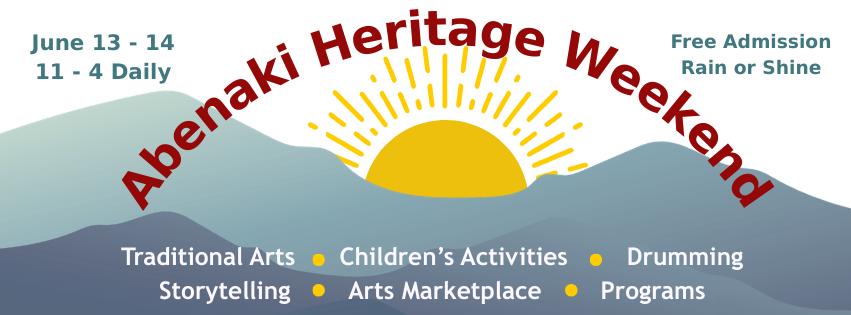 Abenaki Heritage Weekend banner.
