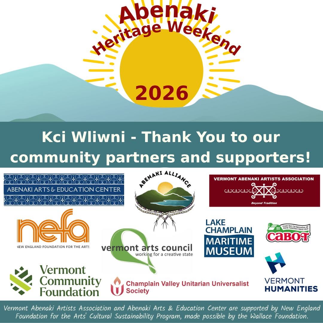 Abenaki Heritage Weekend 2026 Thank You